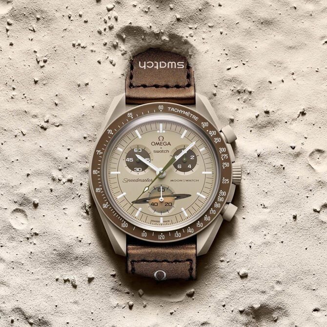 Swatch X Omega Bioceramic Moonswatch Mission To Saturn With kit