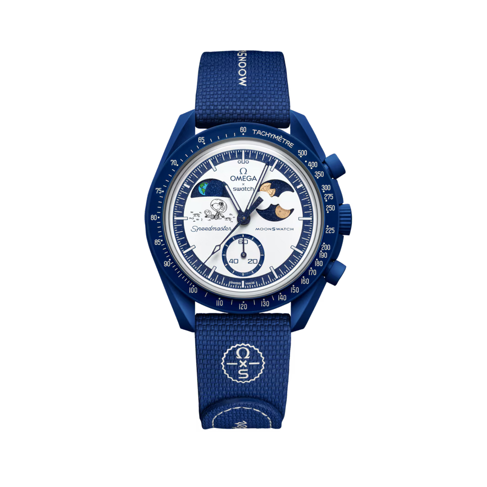 S_watch x Ome_ga Bioceramic Missi_on To Earth_phase Blue xwatches.in